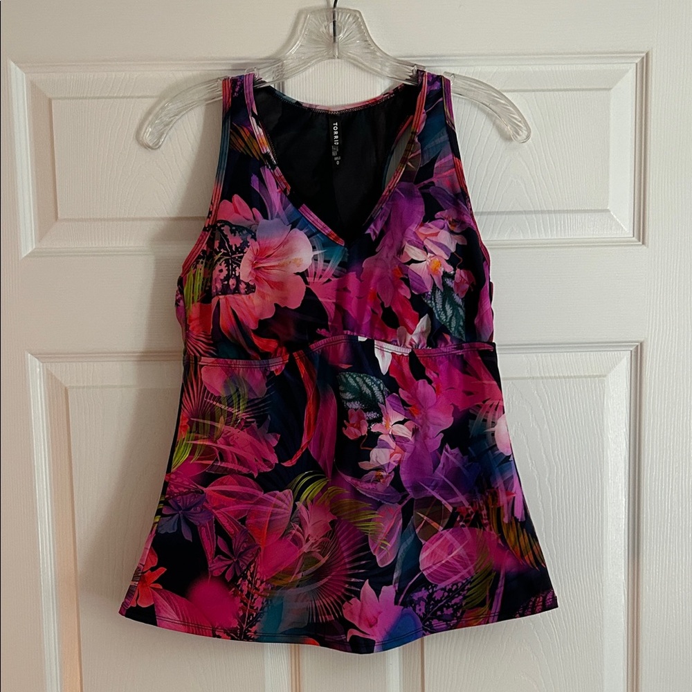 Torrid Multicolor Floral Tank Top